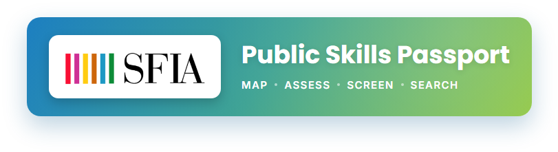 Public Skills Passport banner Start your SFIA Public Skills Passport